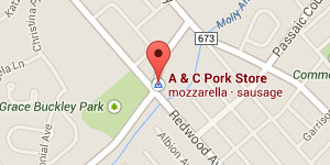 map of A & C Pork Store